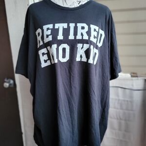 Retired Emo Kid Black Graphic Tee